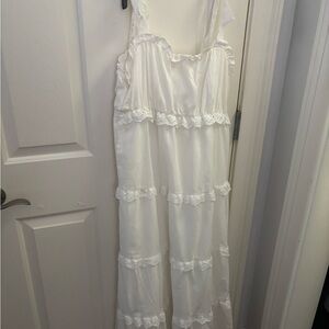 Vestique white maxi dress.